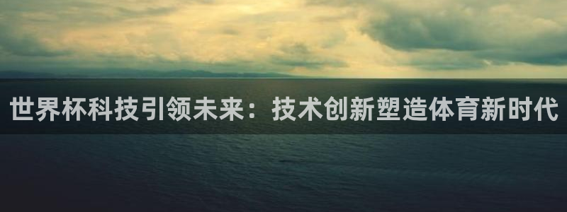 2026世界杯官网入口：世界杯科技引领未来：技术创新塑造体育新时代
